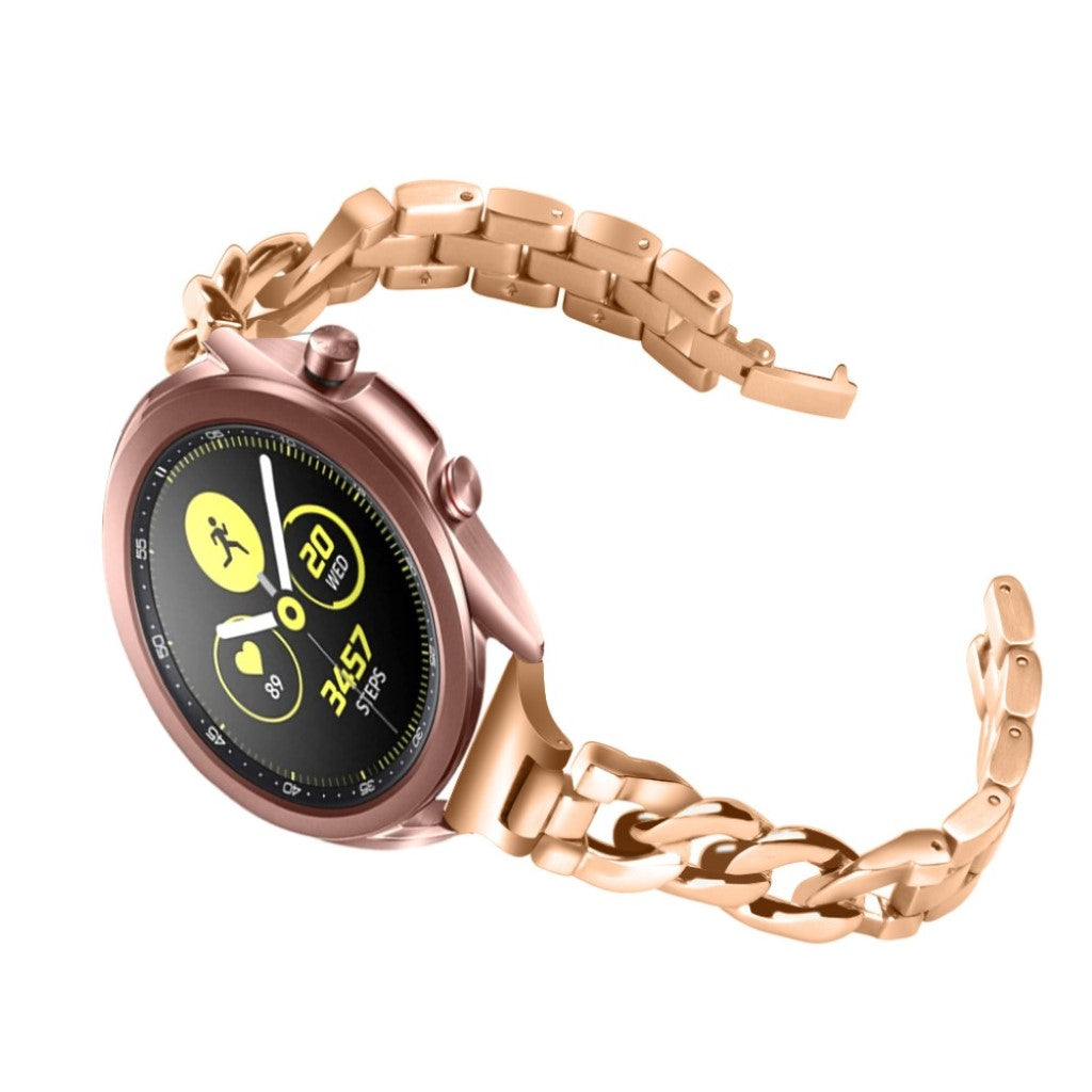 Fremragende Samsung Galaxy Watch 3 (41mm) Metal Rem - Guld#serie_4