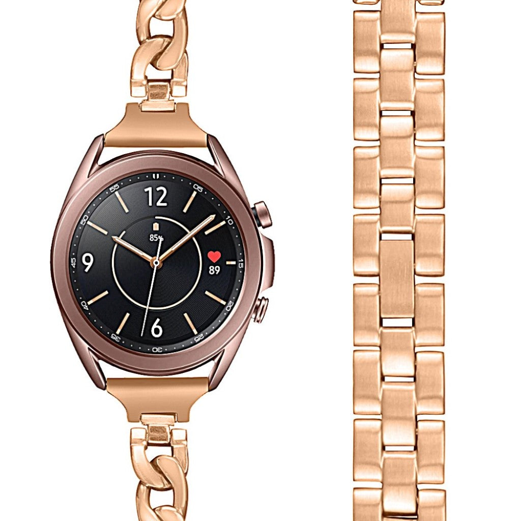 Fremragende Samsung Galaxy Watch 3 (41mm) Metal Rem - Guld#serie_4