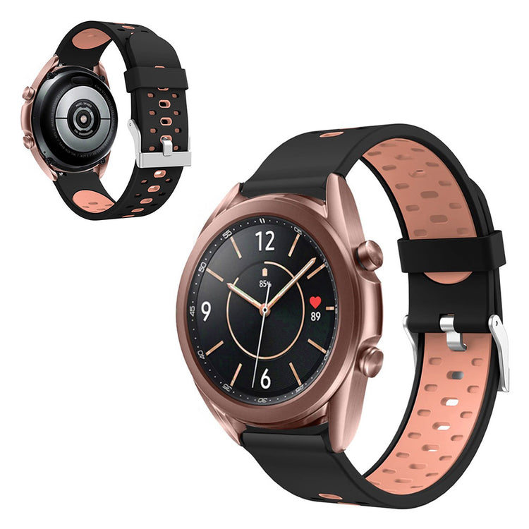 Smuk Samsung Galaxy Watch 3 (41mm) Silikone Rem - Sort#serie_3