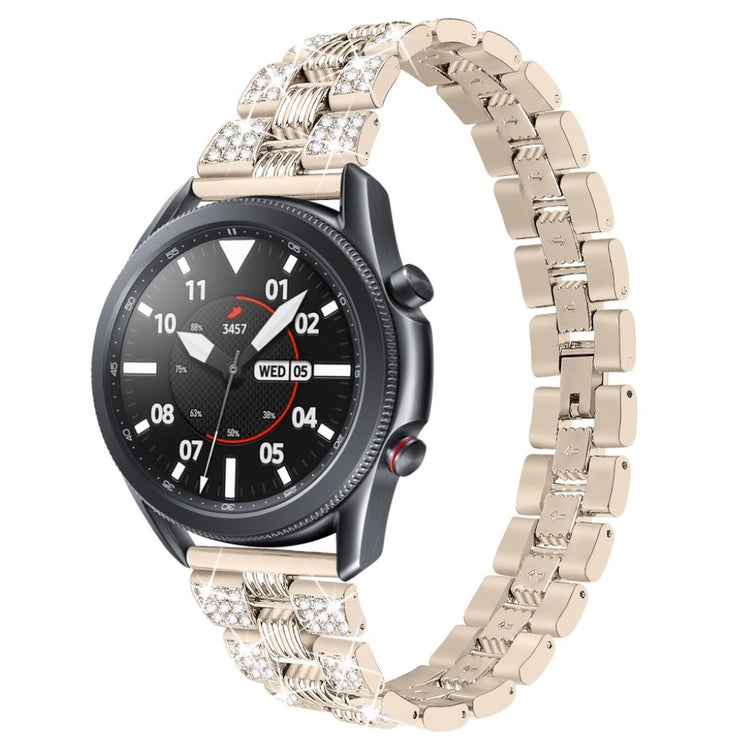 Sejt Samsung Galaxy Watch 3 (41mm) Metal og Rhinsten Rem - Guld#serie_2