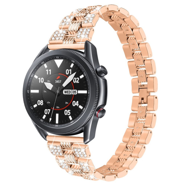 Sejt Samsung Galaxy Watch 3 (41mm) Metal og Rhinsten Rem - Pink#serie_4