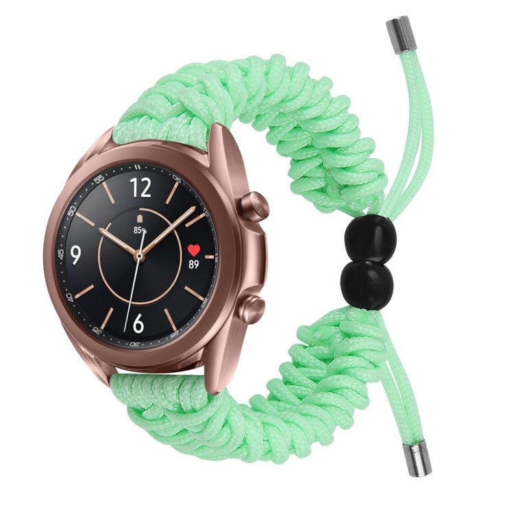 Rigtigt flot Samsung Galaxy Watch 3 (41mm) Nylon Rem - Grøn#serie_1