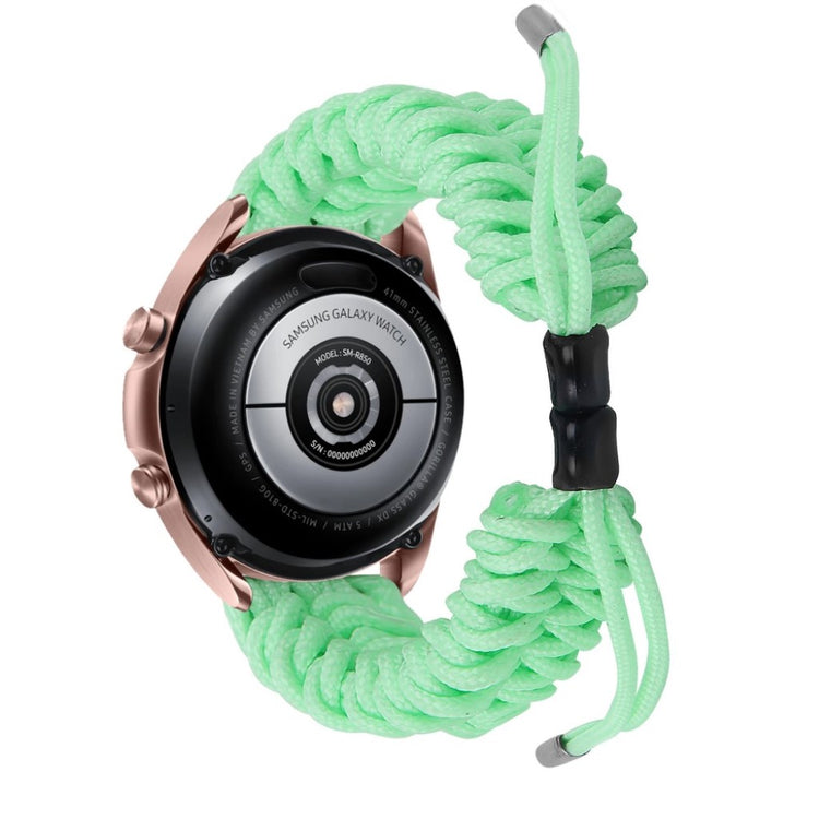 Rigtigt flot Samsung Galaxy Watch 3 (41mm) Nylon Rem - Grøn#serie_1
