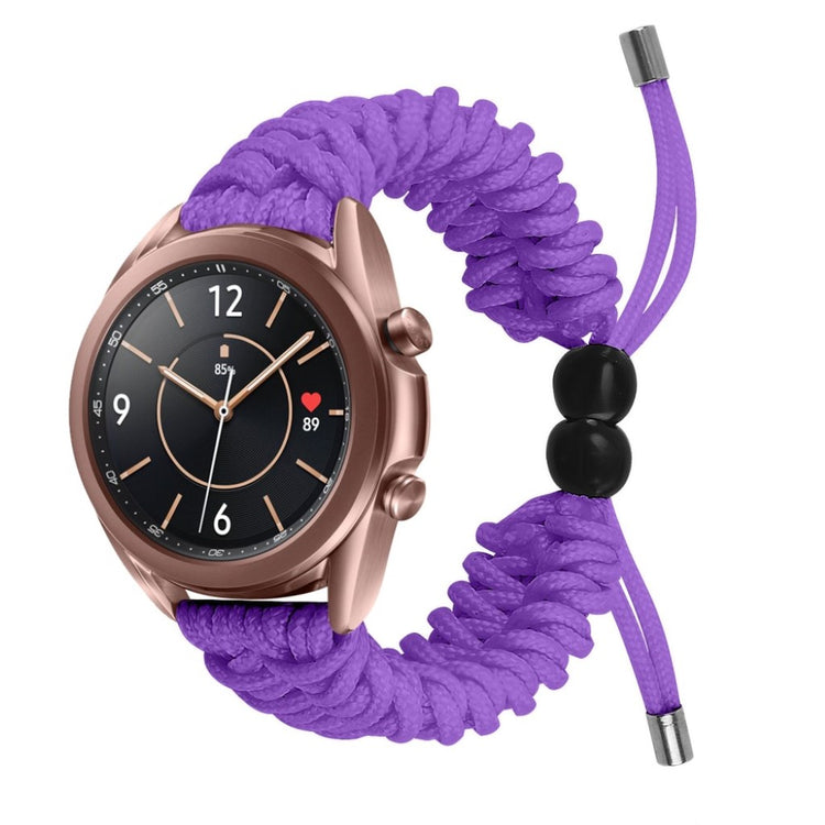 Rigtigt flot Samsung Galaxy Watch 3 (41mm) Nylon Rem - Lilla#serie_10