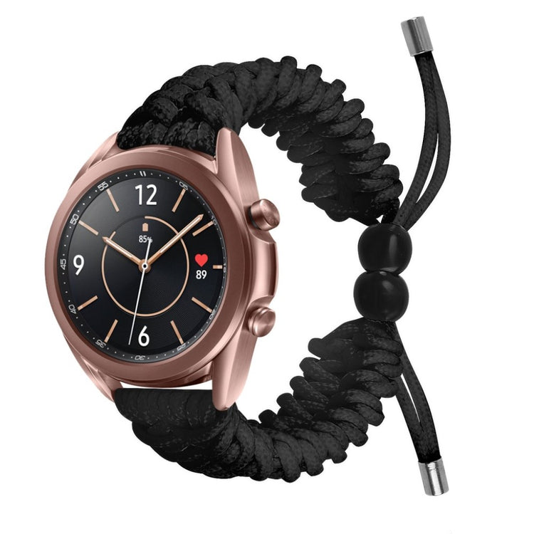 Rigtigt flot Samsung Galaxy Watch 3 (41mm) Nylon Rem - Sort#serie_3