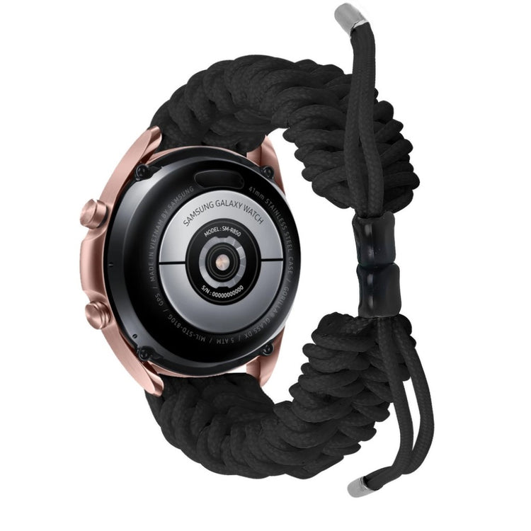 Rigtigt flot Samsung Galaxy Watch 3 (41mm) Nylon Rem - Sort#serie_3