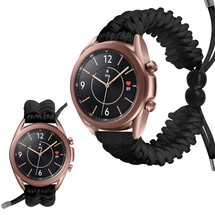 Rigtigt flot Samsung Galaxy Watch 3 (41mm) Nylon Rem - Sort#serie_3