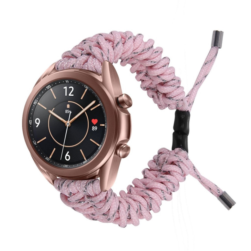 Rigtigt flot Samsung Galaxy Watch 3 (41mm) Nylon Rem - Pink#serie_4