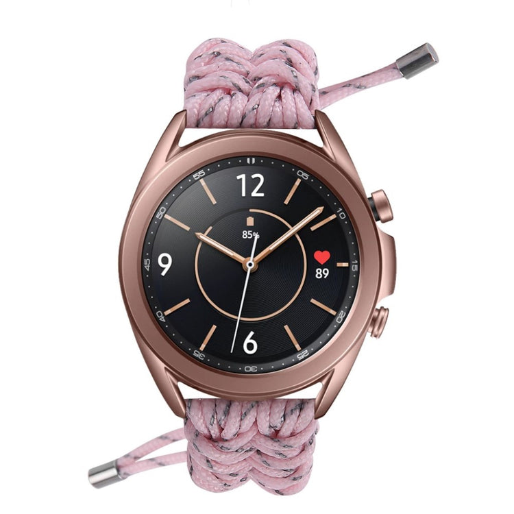 Rigtigt flot Samsung Galaxy Watch 3 (41mm) Nylon Rem - Pink#serie_4