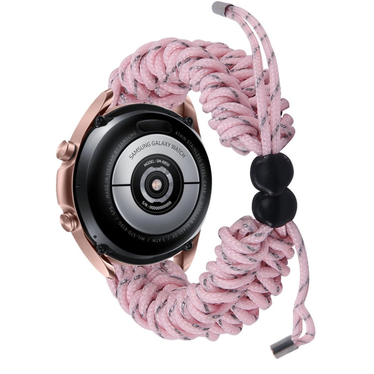 Rigtigt flot Samsung Galaxy Watch 3 (41mm) Nylon Rem - Pink#serie_4