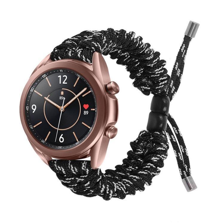Rigtigt flot Samsung Galaxy Watch 3 (41mm) Nylon Rem - Sort#serie_5