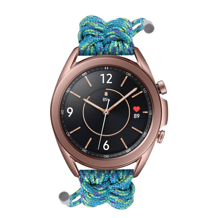 Rigtigt flot Samsung Galaxy Watch 3 (41mm) Nylon Rem - Blå#serie_6