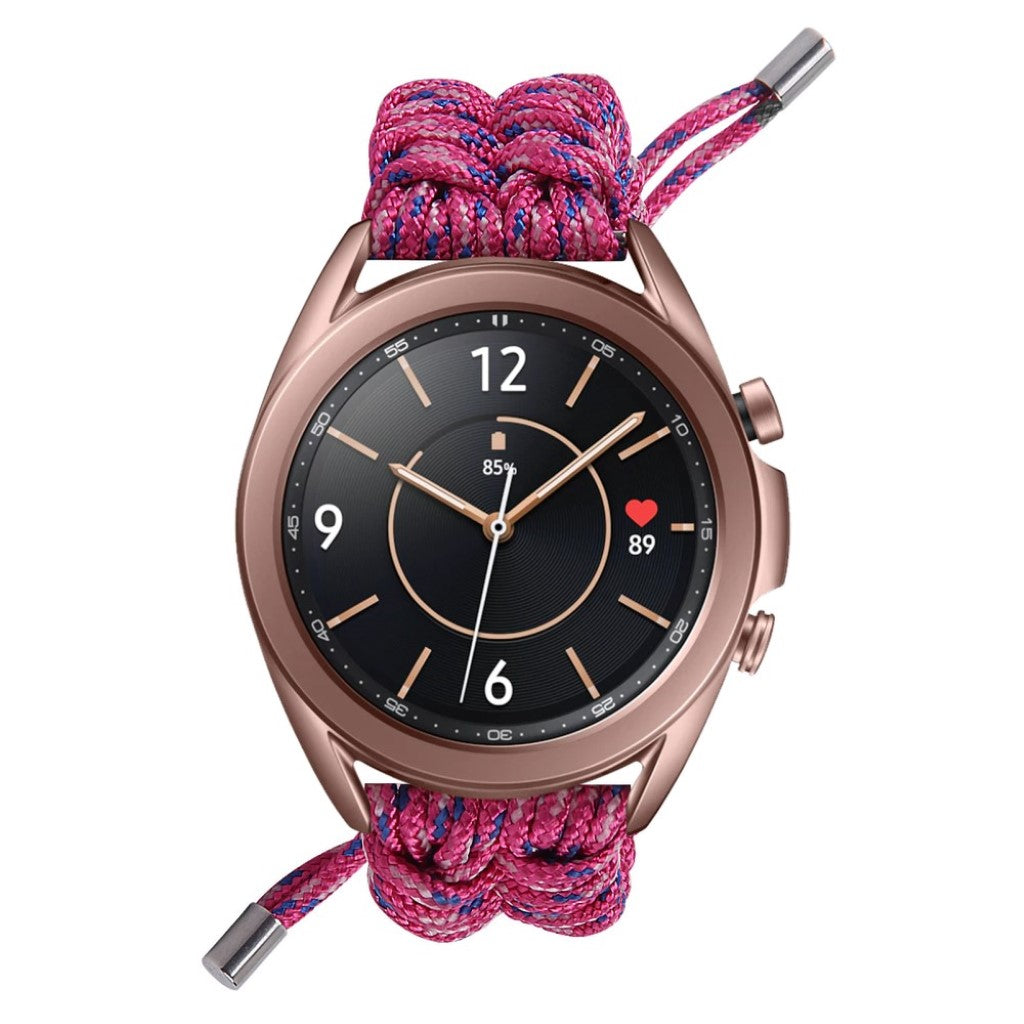 Rigtigt flot Samsung Galaxy Watch 3 (41mm) Nylon Rem - Pink#serie_7