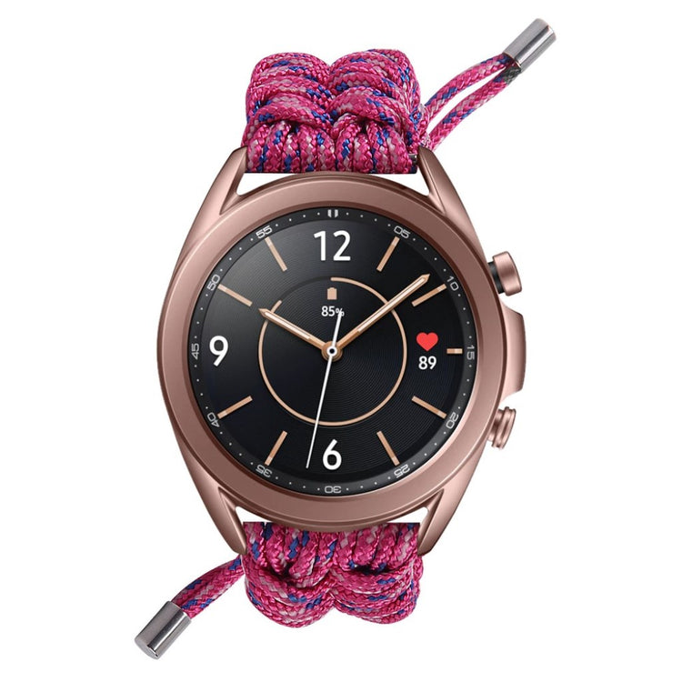 Rigtigt flot Samsung Galaxy Watch 3 (41mm) Nylon Rem - Pink#serie_7