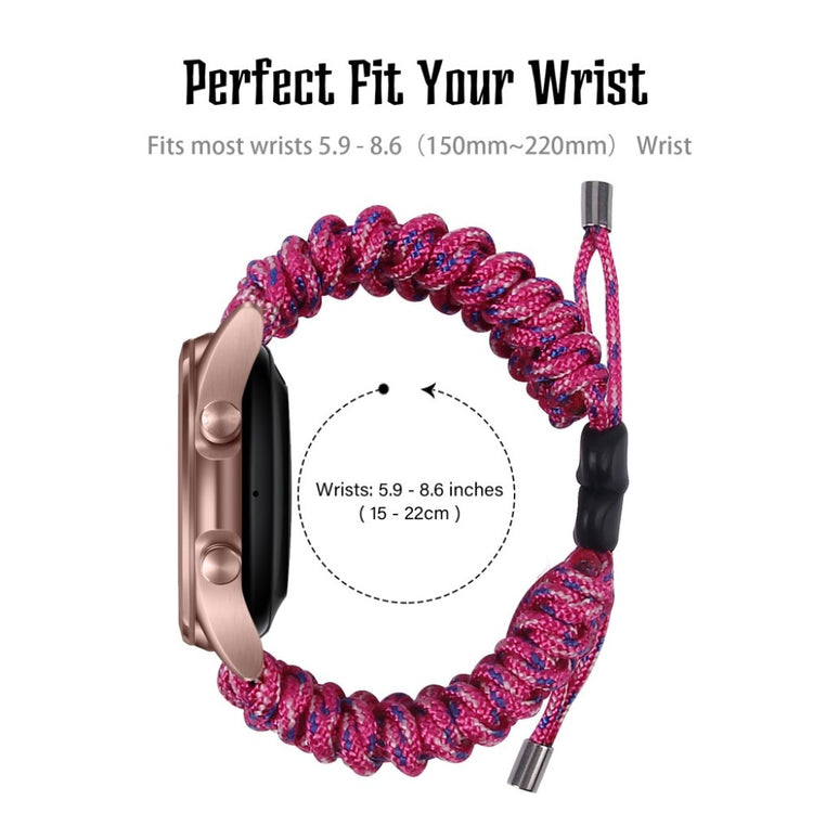 Rigtigt flot Samsung Galaxy Watch 3 (41mm) Nylon Rem - Pink#serie_7