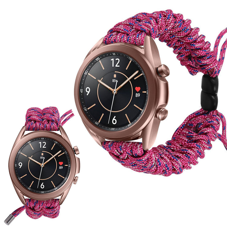 Rigtigt flot Samsung Galaxy Watch 3 (41mm) Nylon Rem - Pink#serie_7