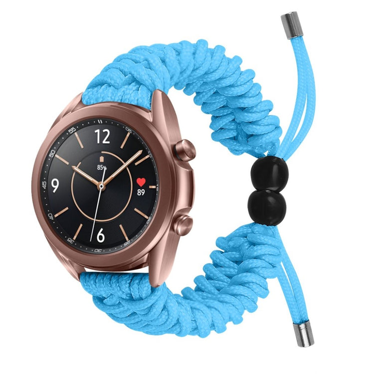 Rigtigt flot Samsung Galaxy Watch 3 (41mm) Nylon Rem - Blå#serie_8