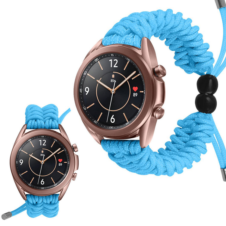 Rigtigt flot Samsung Galaxy Watch 3 (41mm) Nylon Rem - Blå#serie_8