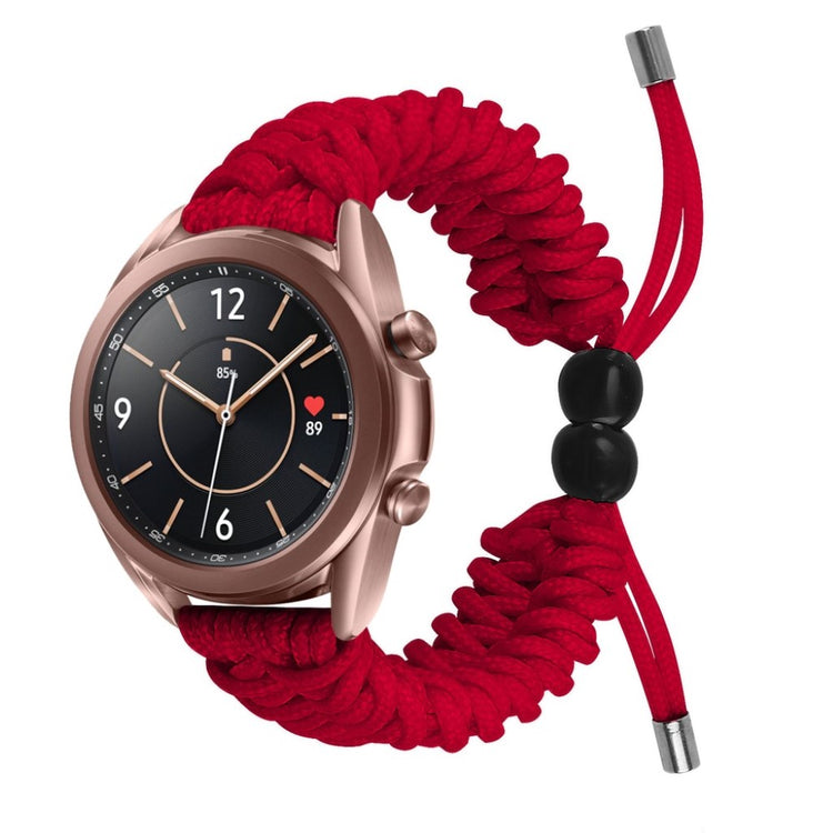 Rigtigt flot Samsung Galaxy Watch 3 (41mm) Nylon Rem - Rød#serie_9