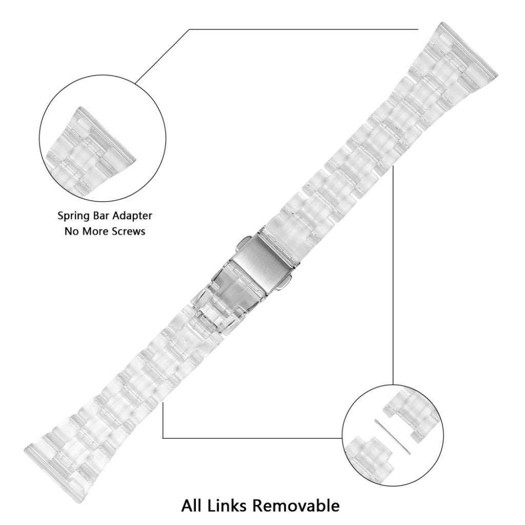 Holdbart Samsung Galaxy Watch 3 (41mm)  Rem - Gennemsigtig#serie_5