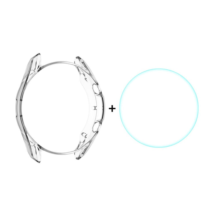 Rigtigt Fint Samsung Galaxy Watch 3 (41mm) Cover med Skærmbeskytter i Plastik og Hærdet Glas - Gennemsigtig#serie_028