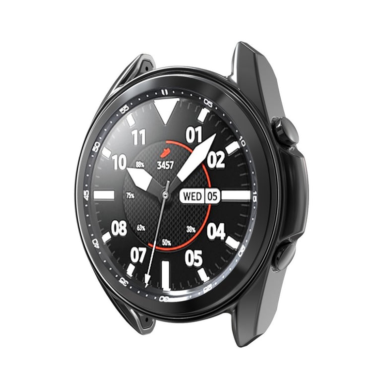 Vildt Flot Samsung Galaxy Watch 3 (41mm) Cover med Skærmbeskytter i Plastik og Hærdet Glas - Sølv#serie_1
