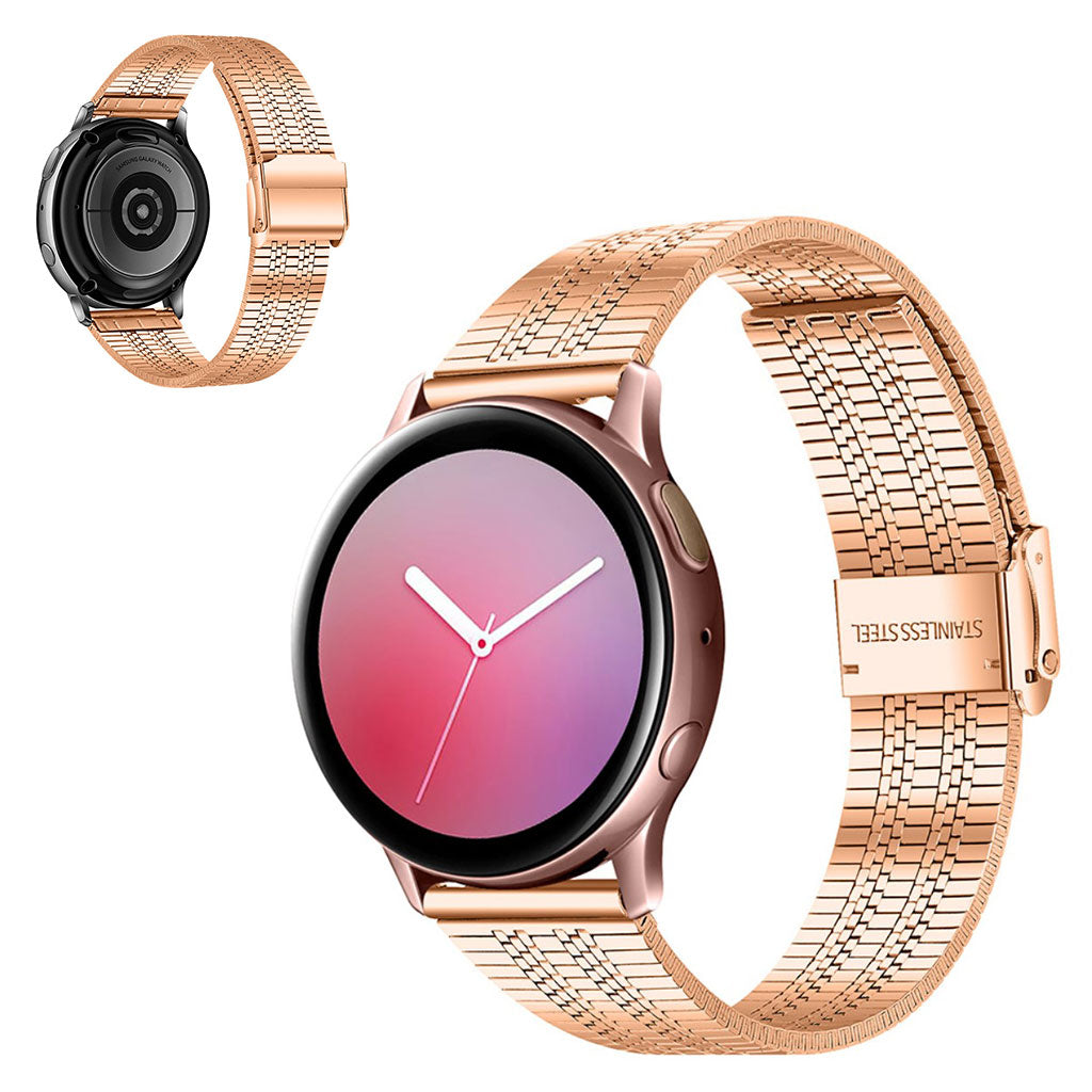  Samsung Galaxy Watch 3 (41mm) / Samsung Galaxy Watch (42mm) Metal Rem - Pink#serie_3