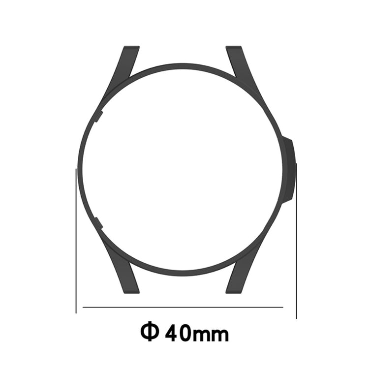 Samsung Galaxy Watch 4 (40mm) Gennemsigtig Plastik Bumper  - Hvid#serie_011