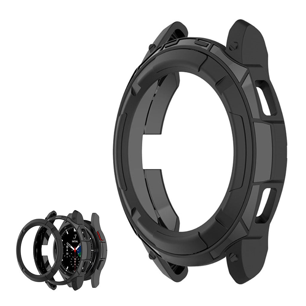 Samsung Galaxy Watch 4 Classic (42mm)  Silikone Bumper  - Sort#serie_3