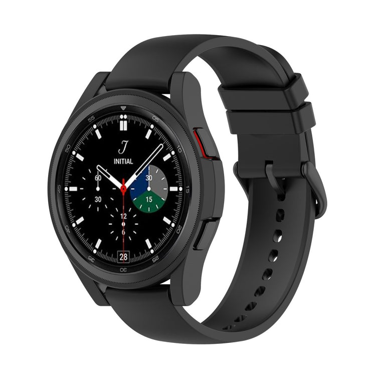 Samsung Galaxy Watch 4 Classic (42mm) Beskyttende Plastik Bumper  - Sort#serie_6