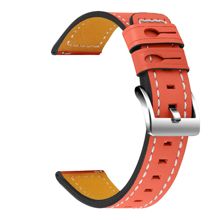 Mega komfortabel Universal Samsung Ægte læder Rem - Orange#serie_2