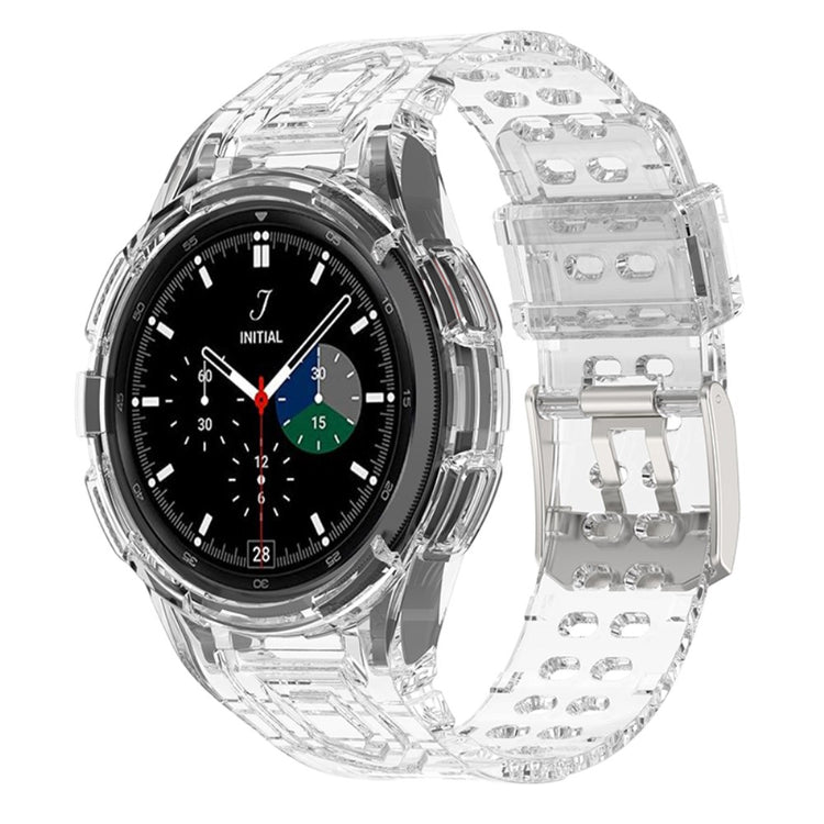 Pænt Samsung Galaxy Watch 4 Classic (46mm) Silikone Rem - Gennemsigtig#serie_8
