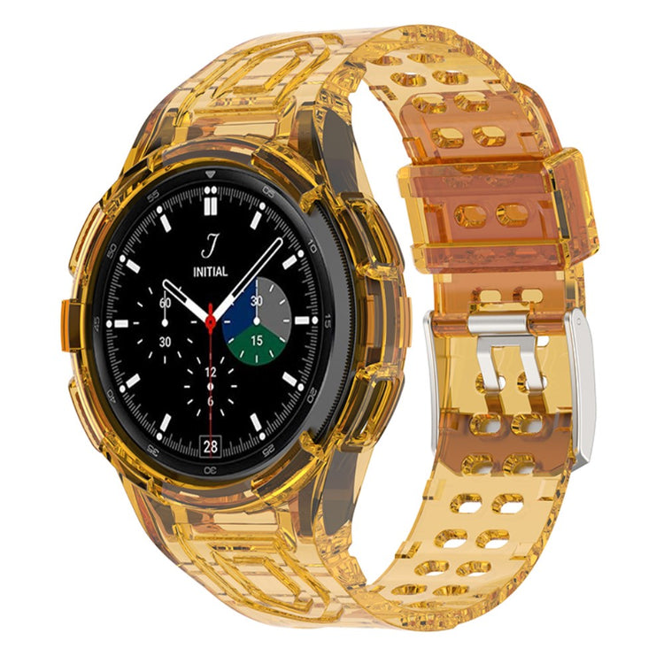 Pænt Samsung Galaxy Watch 4 Classic (46mm) Silikone Rem - Orange#serie_9