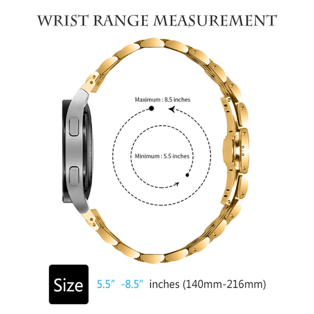 Rigtigt sejt Universal Samsung Metal Urrem - Guld#serie_5
