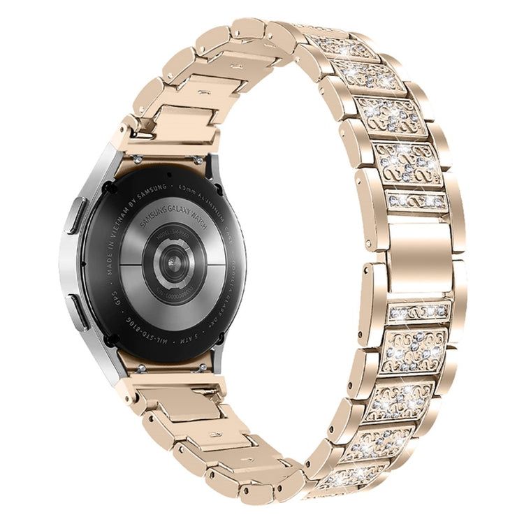 Helt vildt rart Universal Samsung Metal og Rhinsten Rem - Guld#serie_1