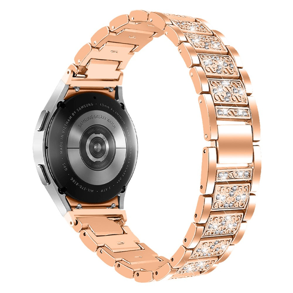 Helt vildt rart Universal Samsung Metal og Rhinsten Rem - Pink#serie_4