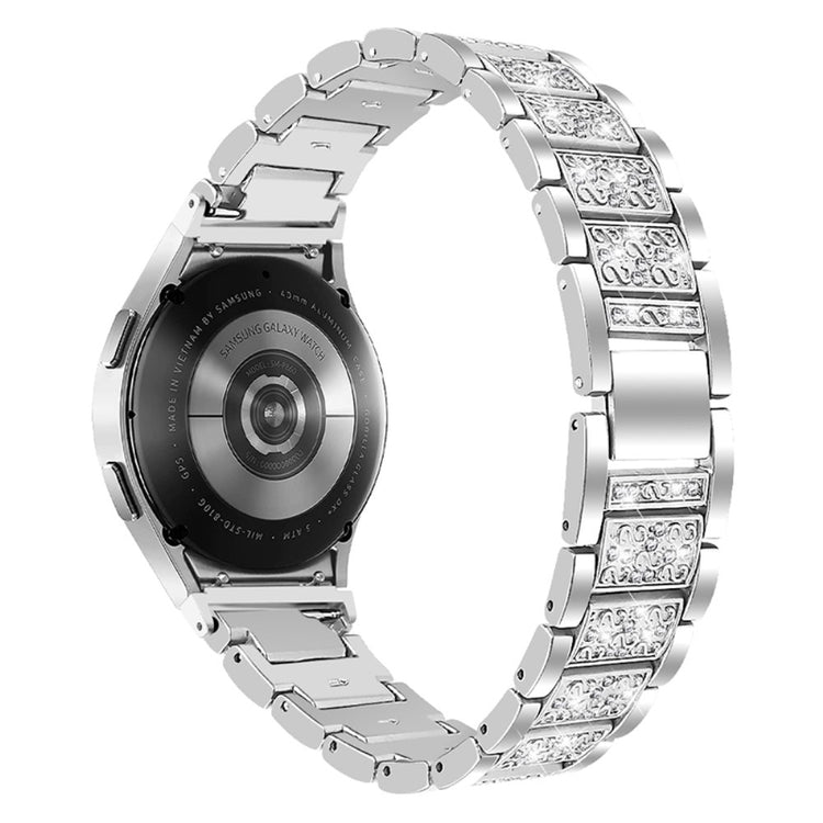 Helt vildt rart Universal Samsung Metal og Rhinsten Rem - Sølv#serie_6