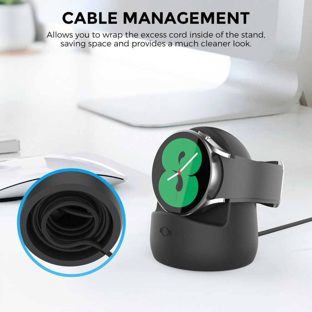 Universal Samsung Smartwatch Silikone Holder - Sort#serie_1