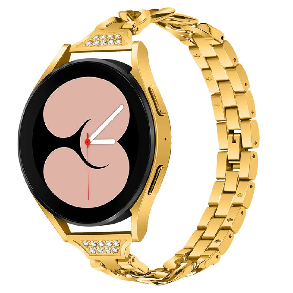 Super hårdfør Universal Samsung Metal og Rhinsten Rem - Guld#serie_2