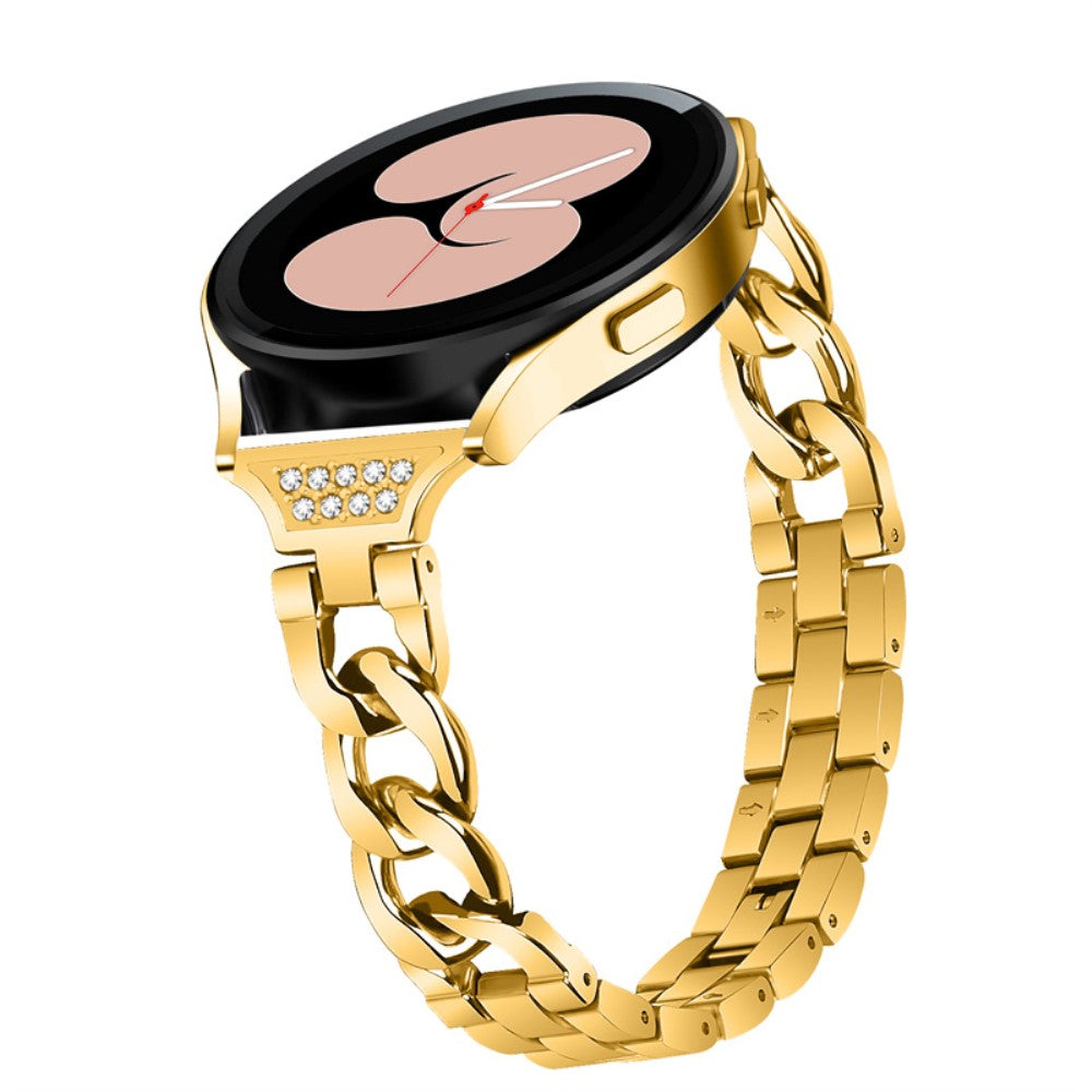 Super hårdfør Universal Samsung Metal og Rhinsten Rem - Guld#serie_2