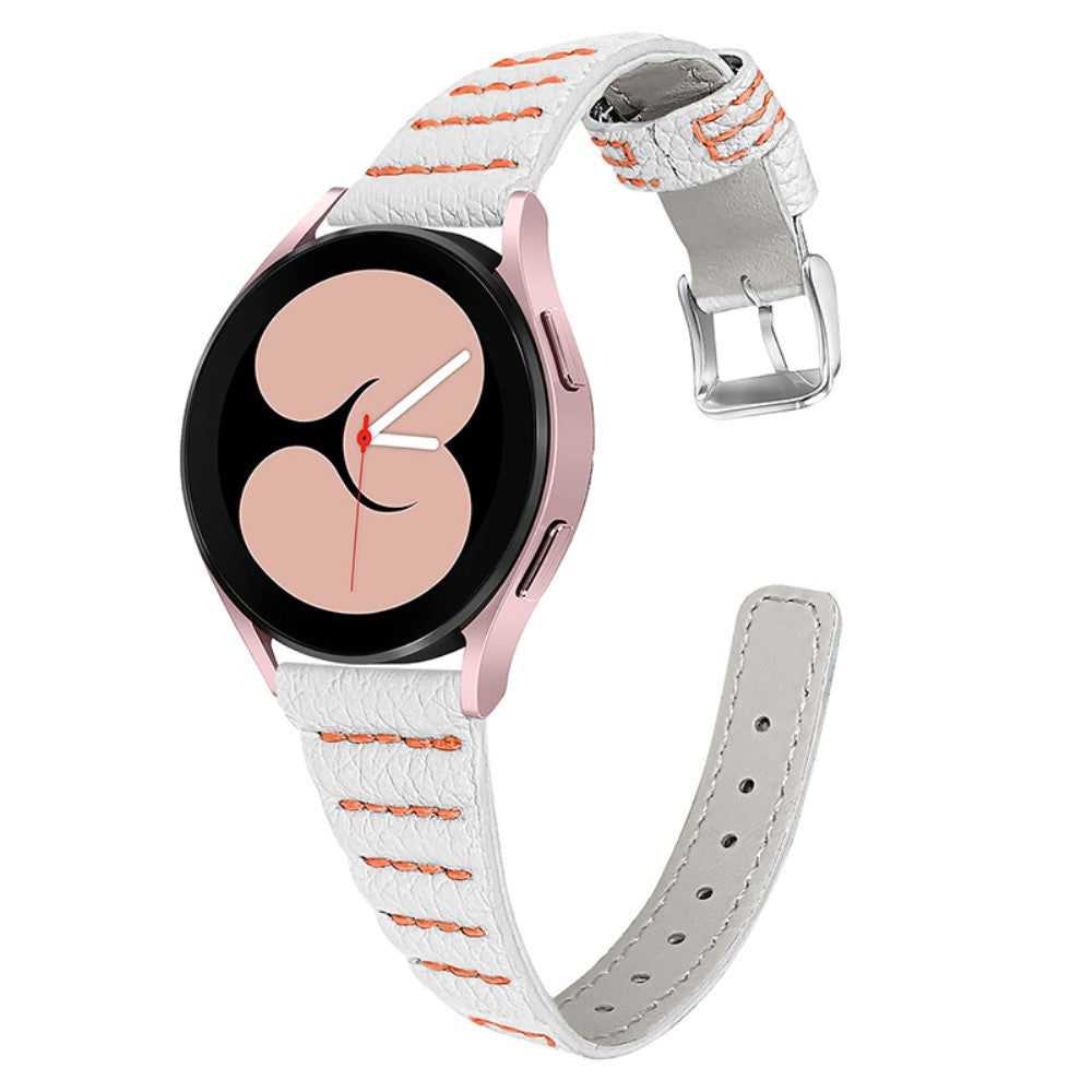 Vildt elegant Universal Samsung Ægte læder Rem - Hvid#serie_1