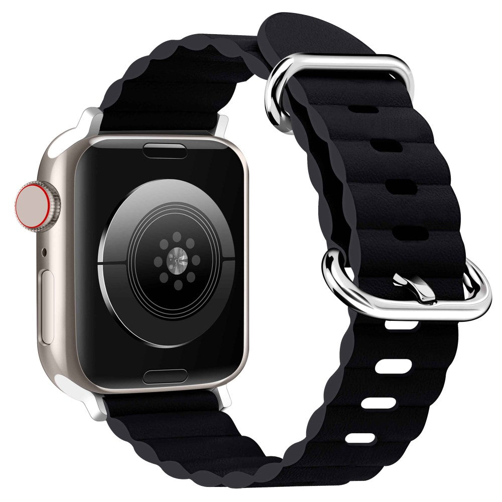 Meget hårdfør Universal Apple Ægte læder Rem - Blå#serie_4