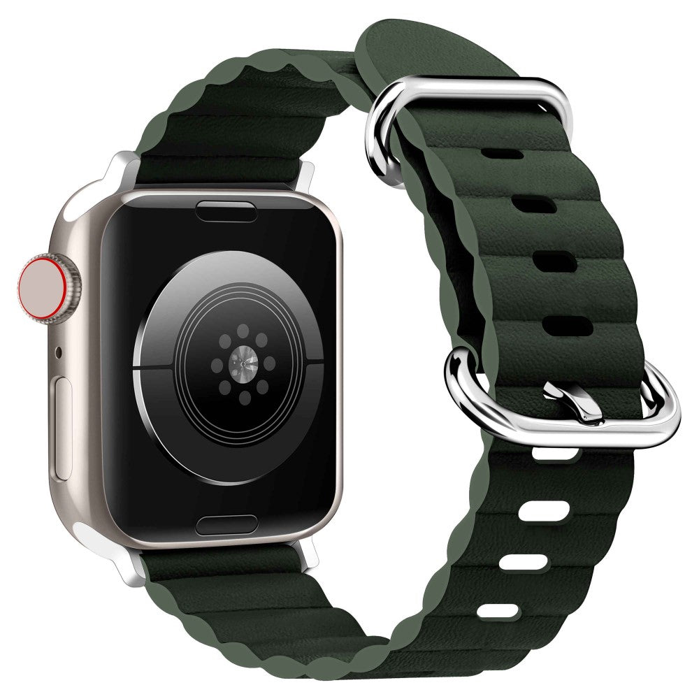 Meget hårdfør Universal Apple Ægte læder Rem - Grøn#serie_5