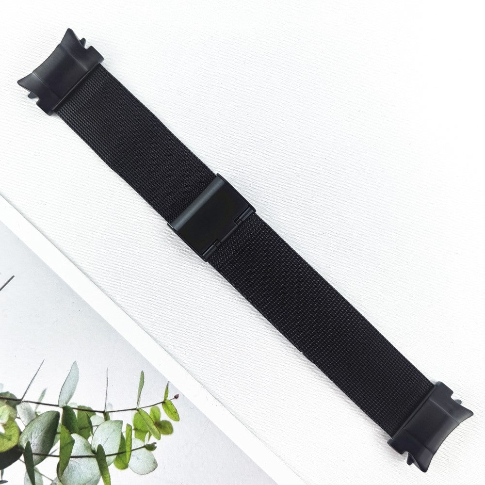 Rigtigt Flot Metal Universal Rem passer til Samsung Smartwatch - Sort#serie_2