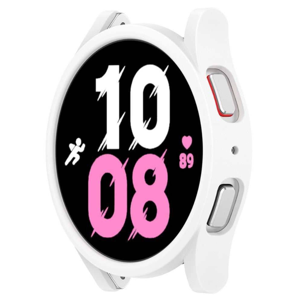 Samsung Galaxy Watch 5 (44mm) / Samsung Galaxy Watch 4 (44mm) Beskyttende Plastik Bumper  - Hvid#serie_1