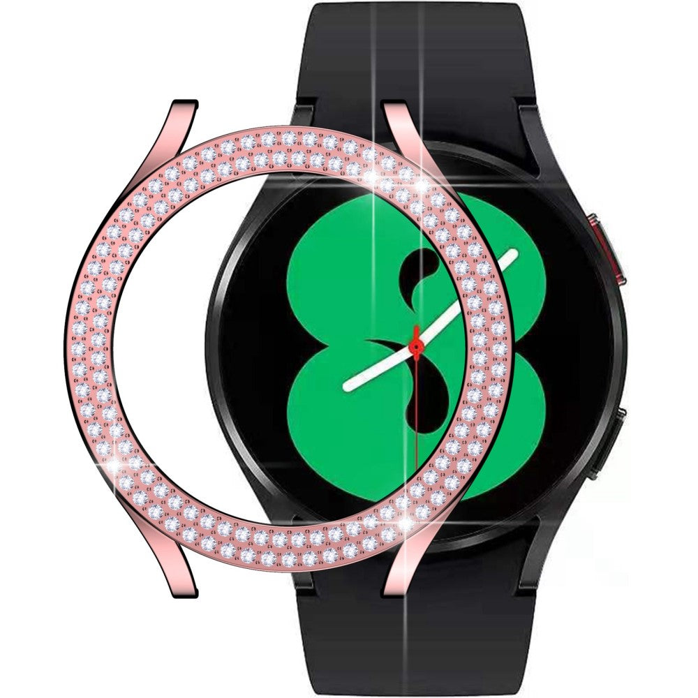 Samsung Galaxy Watch 5 (44mm)  Plastik og Rhinsten Bumper  - Pink#serie_1