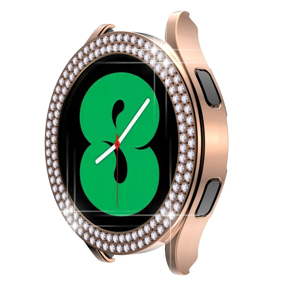 Samsung Galaxy Watch 5 (44mm)  Plastik og Rhinsten Bumper  - Guld#serie_4