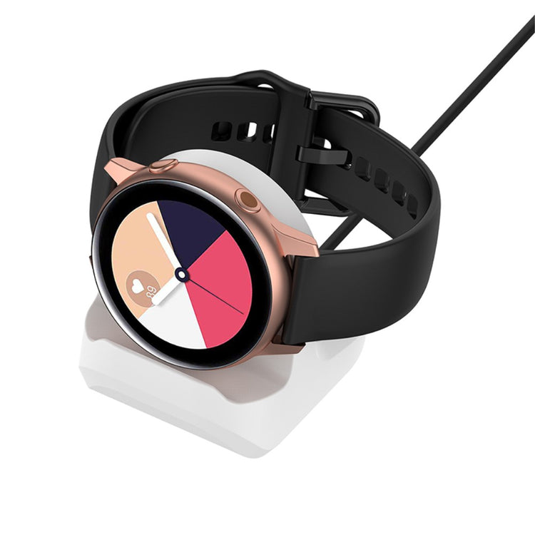 Silikone Samsung Galaxy Watch 5 (44mm) / Samsung Galaxy Watch 5 (40mm) Trådløs  Ladestation - Hvid#serie_2