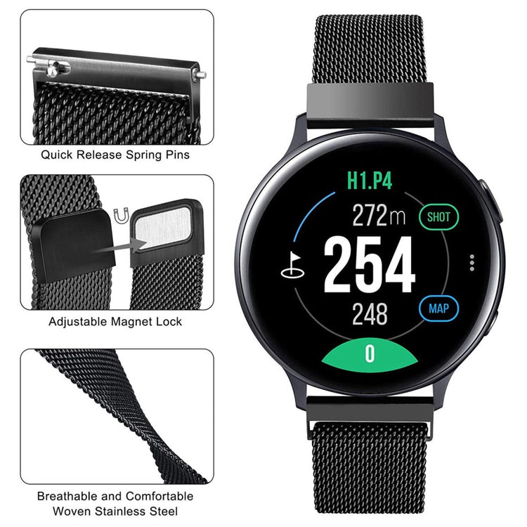 Meget slidstærk Universal Samsung Metal Rem - Sort#serie_1