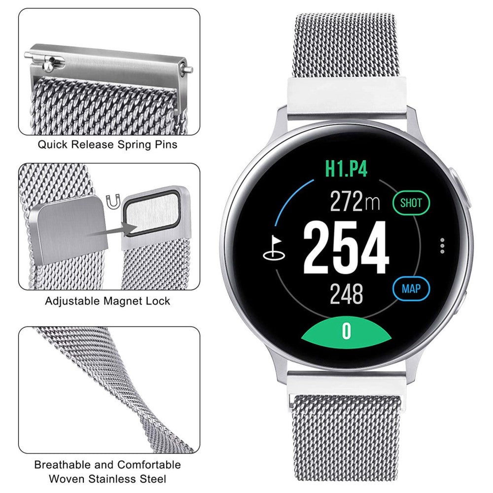 Meget slidstærk Universal Samsung Metal Rem - Sølv#serie_2